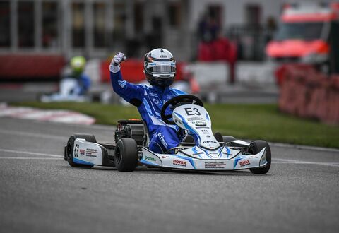 El Rotax THUNDeR Kart en el Campeonato Alemán de E-Kart en 2019 en Ampfing. (Copyright: IK Media/DEKM)