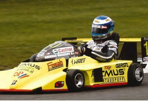 Andreas Mairzedt, Superkart World Series Division 1 Champion in 2000, with the Rotax type 256. Maximum speed logged in Monza: 307 km/h. (Copyright: Andreas Mairzedt)