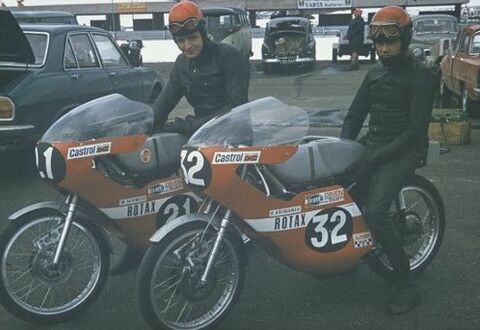 Junto a Lipptisch, los otros dos exitosos pilotos de Rotax: Werner Schmied y Heinz Kriwanek (Copyright: Archiv Lippitsch)